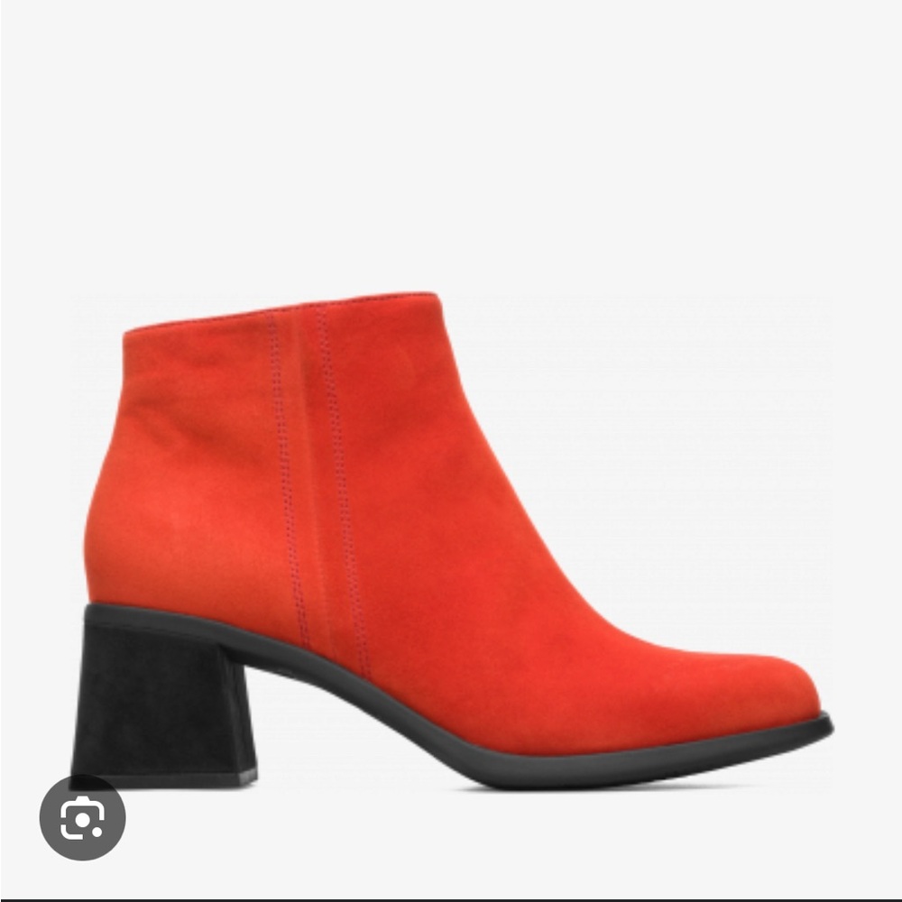 Camper Orange Ankle Boots